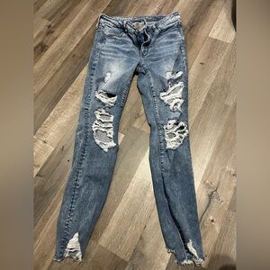 American Eagle Super Stretch Distressed Skinny Jeans | Size 6